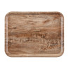 Lamineeritud pinnaga tammepuidust hele oliivipuu tooniga 460 mm laiune plaat - Cambro - Fourniresto