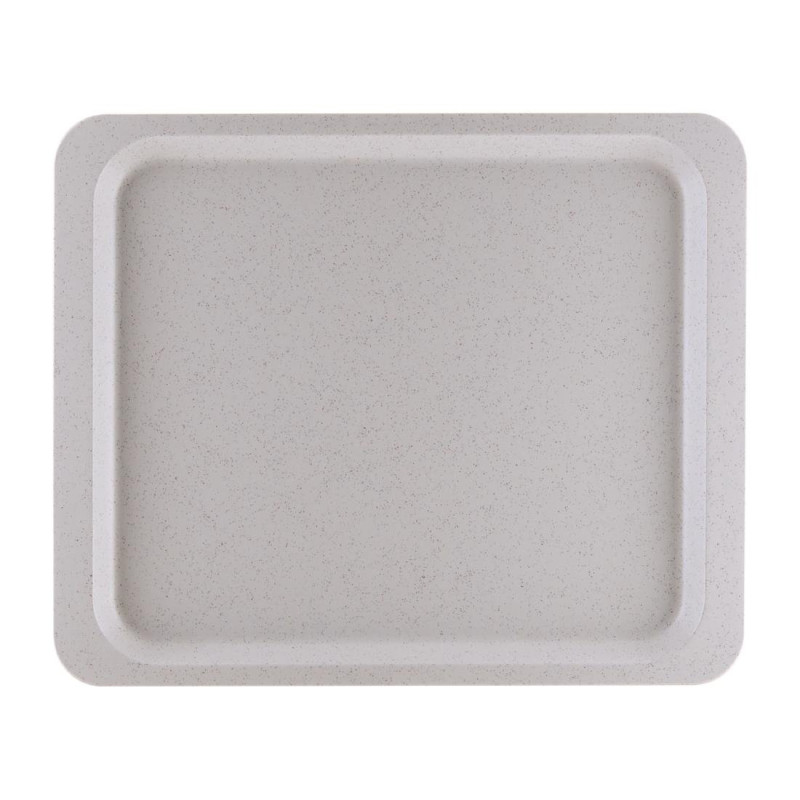 Polyester service tray GN1/2 325x265mm Speckled Grey - Roltex - Fourniresto Polyester service tray GN1/2 325x265mm Speckled Grey - Roltex - Fourniresto