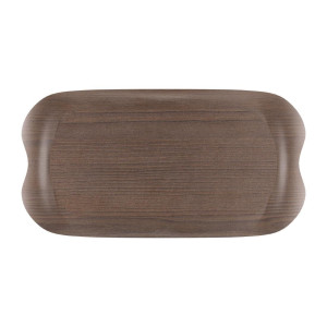 Serveelaua Wave 43x23cm pähklipuust mustriga - Roltex - Fourniresto