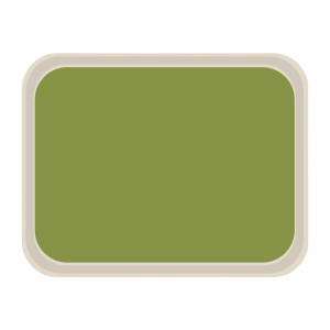 Plateau de Service en Polyester Standard 470x360mm Vert - Roltex - Fourniresto