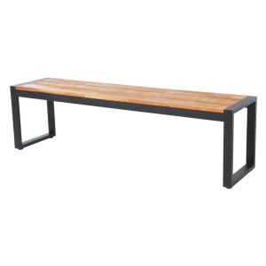 Tööstuslikud terasest ja akaatsiast pingid 160 cm - 2 tk komplektis - Bolero - Fourniresto