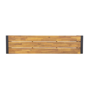 Tööstuslikud terasest ja akaatsiast pingid 160 cm - 2 tk komplektis - Bolero - Fourniresto