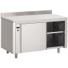 Roostevabast terasest soojenduskapp koos tagaseinaga - L 1400 x S 700mm - Gastro M