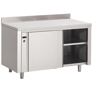 Roostevabast terasest soojenduskapp koos tagaseinaga - L 2000 x S 700mm - Gastro M
