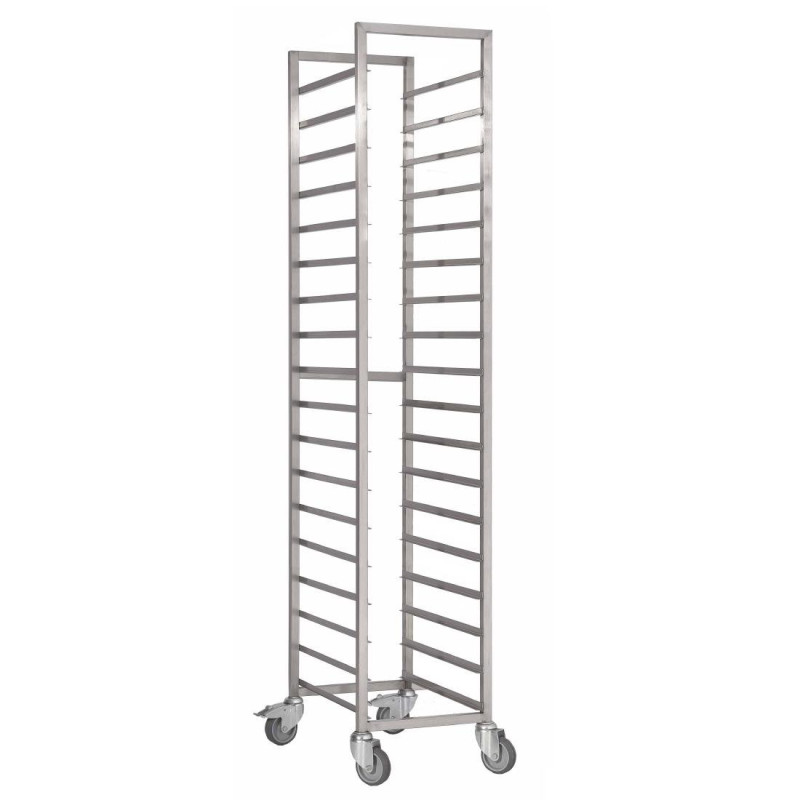 Roostevabast terasest libistamiskäru - 600x400mm - 18 tasandit - Gastro M Roostevabast terasest libistamiskäru - 600x400mm - 18 tasandit - Gastro M