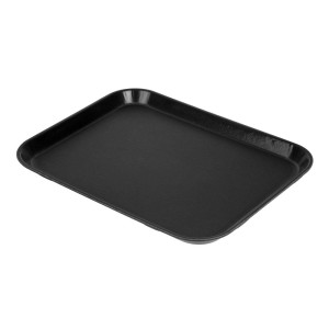 Nelikantne libisemisvastane klaaskiust EpicTread must 350mm - Cambro - Fourniresto