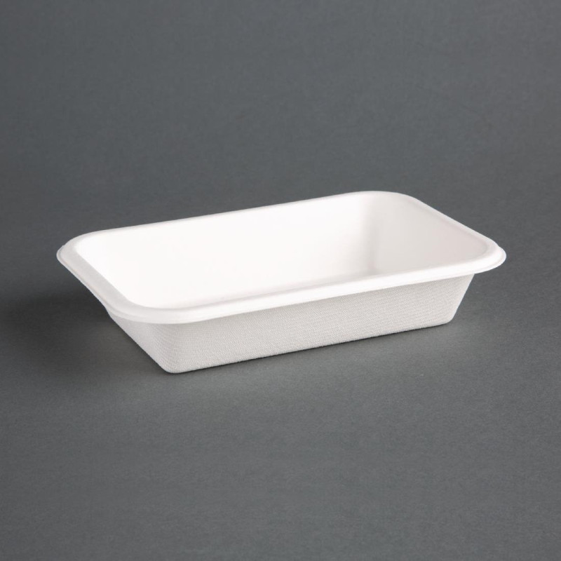 Compostable 180mm Bagasse Trays - Pack of 50 - Fiesta Green Compostable 180mm Bagasse Trays - Pack of 50 - Fiesta Green