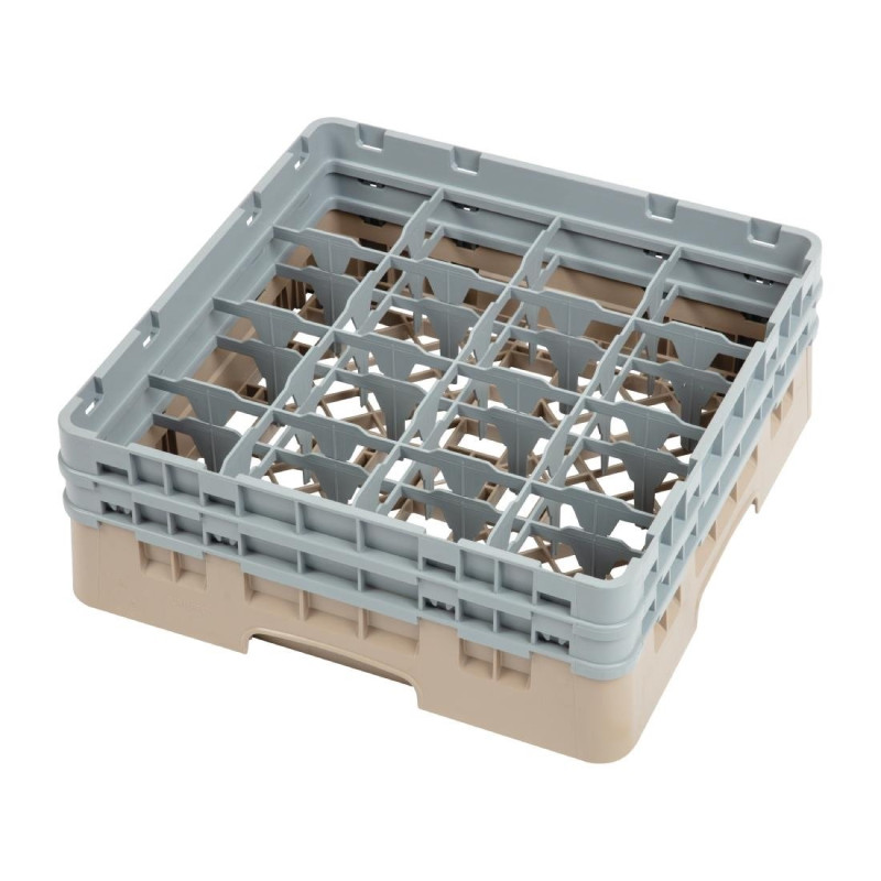 Klaaside hoidik 16 sektsiooniga Camrack beige - L 500 x S 500 mm - Cambro Klaaside hoidik 16 sektsiooniga Camrack beige - L 500 x S 500 mm - Cambro