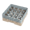 Klaaside hoidik 16 sektsiooniga Camrack beige - L 500 x S 500 mm - Cambro