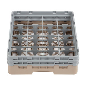 Klaaside hoidik 16 sektsiooniga Camrack beige - L 500 x S 500 mm - Cambro