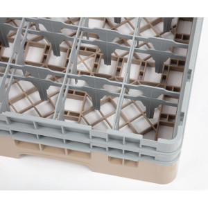 Klaaside hoidik 16 sektsiooniga Camrack beige - L 500 x S 500 mm - Cambro