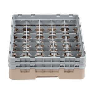 Klaasiriiul 25 sektsiooniga Camrack beige Kõrgus-L 500 x P 500mm - Cambro