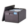 Mahuti Epp GN 1/1 ülaosaga avamisega koos GN 1/1 anuma ja kaanega - 46L - Cambro