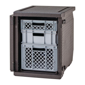 Eeslaadimisega Epp 600 x 400 mm esiküljega konteiner ilma liuguriteta - 155L - Cambro