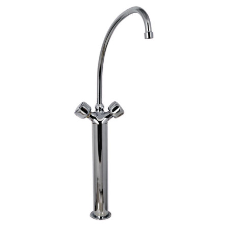 Segisti üheauguline mudel raskustega 3/4" koos 2 kraaniga postil - L 200 mm