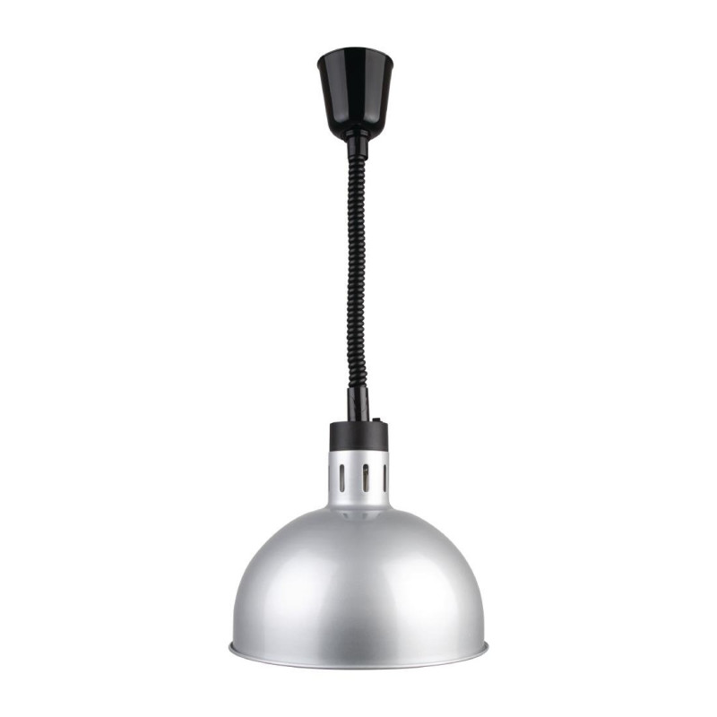 Retractable Dome Brushed Metal Heating Lamp - Buffalo Retractable Dome Brushed Metal Heating Lamp - Buffalo