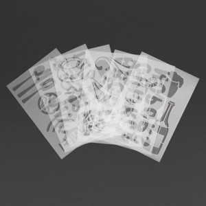 Tahvelmallide komplekt - 5 tk - Securit - Fourniresto