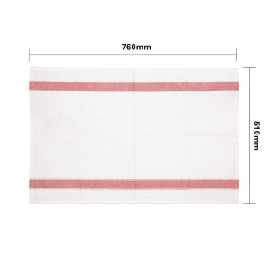 Nõudepesulapp Intensiivseks kasutamiseks - Punane - 76 x 51 cm - Vogue - Fourniresto