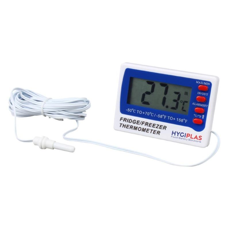 Digital Thermometer for Freezer and Refrigerator - Hygiplas - Fourniresto Digital Thermometer for Freezer and Refrigerator - Hygiplas - Fourniresto