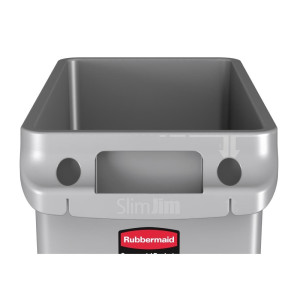 Plastikust Slim Jim prügikast - 60L - Rubbermaid