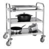 Roostevabast terasest koristuskäru - 3 taset - L 710 x P 405mm - 128Kg - Vogue
