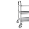 Roostevabast terasest koristuskäru - 3 taset - L 710 x P 405mm - 128Kg - Vogue