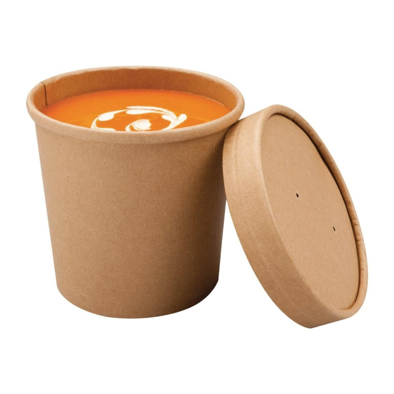 Suppide kraftpaberist mikrolaineahjusoojendatavad ja taaskasutatavad kausid 350 ml - 500 tükki - Colpac Suppide kraftpaberist mikrolaineahjusoojendatavad ja taaskasutatavad kausid 350 ml - 500 tükki - Colpac