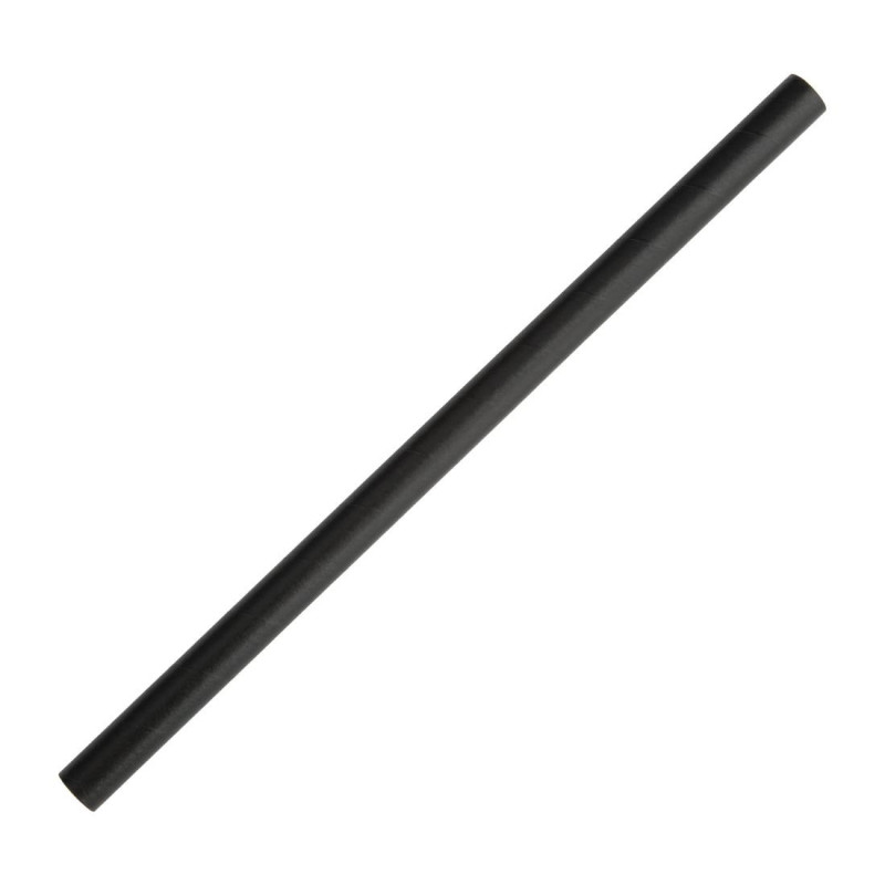 Paper Smoothie Straws - Black - L 210mm - Pack of 250 - Fiesta Green Paper Smoothie Straws - Black - L 210mm - Pack of 250 - Fiesta Green