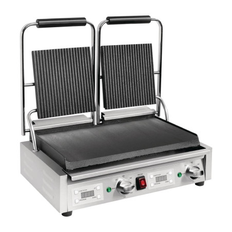 Kontaktgrill topeltsoonega/sileda pinnaga - 230V - Buffalo