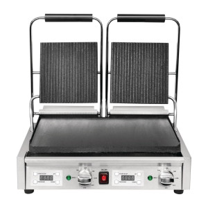 Kontaktgrill topeltsoonega/sileda pinnaga - 230V - Buffalo