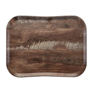 Polüestrist Century loodusliku tamme puidumustriga plaat - 360 x 460mm - Cambro - Fourniresto
