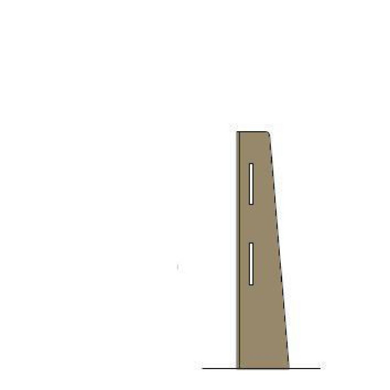 Nurga post Canteen-Style hele tamm - 860 x 200mm - Bolero - Fourniresto Nurga post Canteen-Style hele tamm - 860 x 200mm - Bolero - Fourniresto