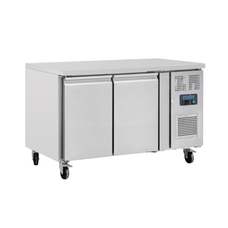 Refrigerated Table Positive 2 Doors - 282 L - Polar - Fourniresto Refrigerated Table Positive 2 Doors - 282 L - Polar - Fourniresto