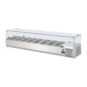 Külm koostisosade vitriin - 8 X GN 1/4 - Polar - Fourniresto