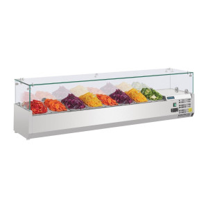 Külm koostisosade vitriin - 8 X GN 1/4 - Polar - Fourniresto