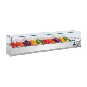 Vitriin koostisosadega, külmik, seeria G - 10 X GN 1/4 - Polar - Fourniresto