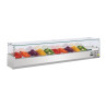Vitriin koostisosadega, külmik, seeria G - 10 X GN 1/4 - Polar - Fourniresto