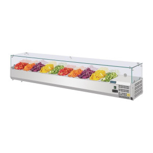 Vitriin koostisosadega, külmik, seeria G - 10 X GN 1/4 - Polar - Fourniresto