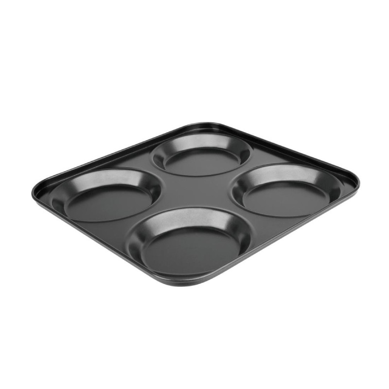 Non-stick Tray with 4 Round Molds - W 235 x D 235mm - Vogue Non-stick Tray with 4 Round Molds - W 235 x D 235mm - Vogue