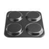 4 ümmarguse vormiga mittesissekleebuv plaad - L 235 x S 235mm - Vogue