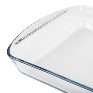 Klaasist nelinurkne ahjuplaat - L 350 x S 230 mm - Pyrex