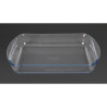 Klaasist nelinurkne ahjuplaat - L 350 x S 230 mm - Pyrex