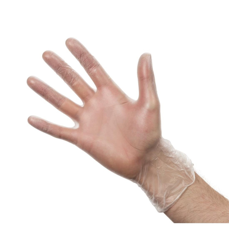 Gants en vinyle poudrés transparents XL - Lot de 100 - Vogue - Fourniresto Gants en vinyle poudrés transparents XL - Lot de 100 - Vogue - Fourniresto