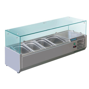 Külmikvitrin koostisosadega 3x GN 1/3 ja 1x GN 1/2 seeria G - Polar - Fourniresto