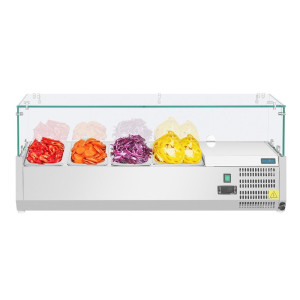 Külmikvitrin koostisosadega 3x GN 1/3 ja 1x GN 1/2 seeria G - Polar - Fourniresto