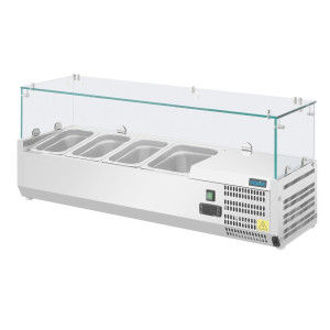 Külmikvitrin koostisosadega 3x GN 1/3 ja 1x GN 1/2 seeria G - Polar - Fourniresto