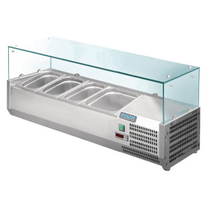 Külmikvitrin koostisosadega 3x GN 1/3 ja 1x GN 1/2 seeria G - Polar - Fourniresto