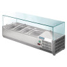 Külmikvitrin koostisosadega 3x GN 1/3 ja 1x GN 1/2 seeria G - Polar - Fourniresto