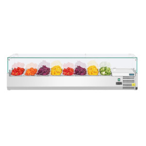 Külmik vitriin koostisosadega - 8 GN 1/3 mahutit - Polar - Fourniresto