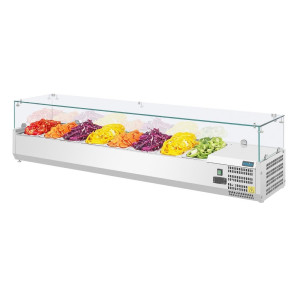 Külmik vitriin koostisosadega - 8 GN 1/3 mahutit - Polar - Fourniresto